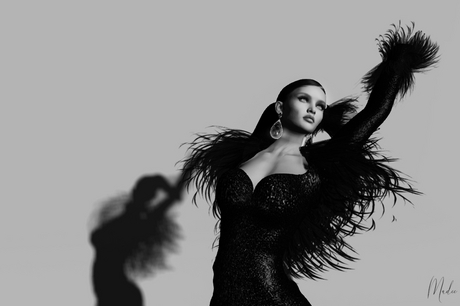 Second Life Marketplace - SAS - Mouna Black Gown (MB)